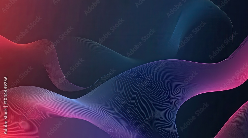 Fototapete a minimalist digital background with gradient colors and simple, clean lines, creating a smooth, mod