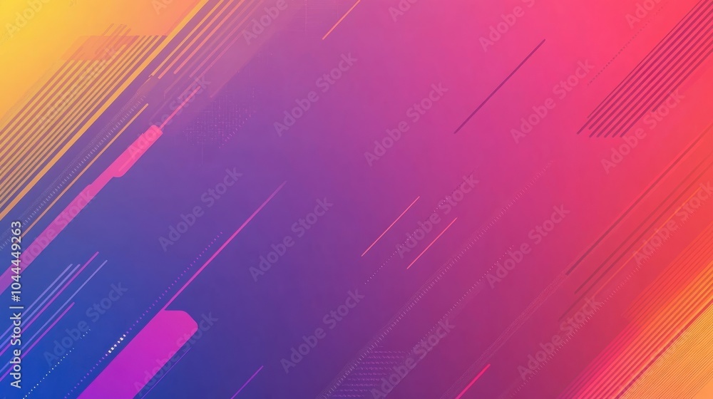 Fototapete a minimalist digital background with gradient colors and simple, clean lines, creating a smooth, mod
