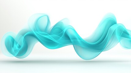 Obraz premium Abstract Blue Flowing Wave Design Modern Minimalist Background
