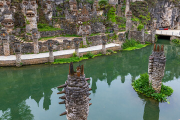 Yelang Valley Scenery in Huaxi University Town, Guiyang City, Guizhou Province, China.