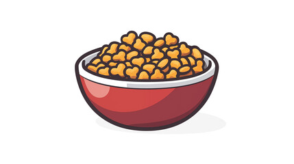 cartoon dog food illustration material
