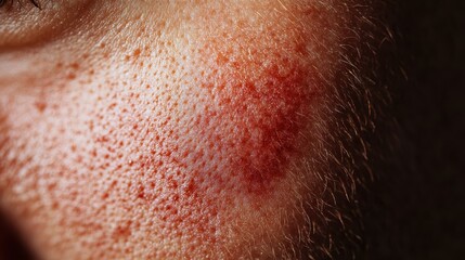 Fototapeta premium Detailed Close-Up of Bruised Skin Texture