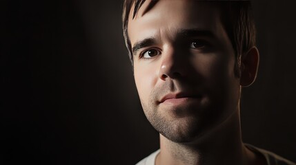 Obraz premium Soft Light Portrait of a Young Man