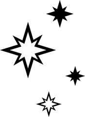 star sparkel astronomy space icon