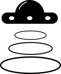 ufo astronomy space icon