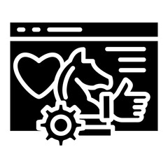 Obraz premium Social Media Strategy Icon