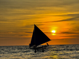 Sailing on a Boracay Sunset