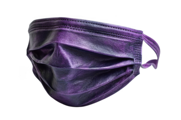 Purple Nose Mask isolated on transparent background, png file, no background png file