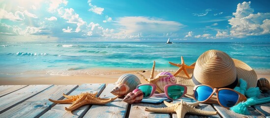 Naklejka premium Summer Beach Paradise
