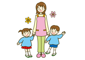 保育士　先生　こども