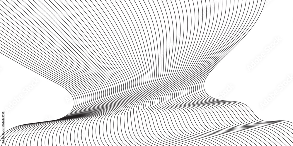 Poster abstract wave line vector background for backdrop or presentation.