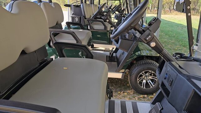 Exploring an upgraded golf cart fleet for scenic courses in autumn
