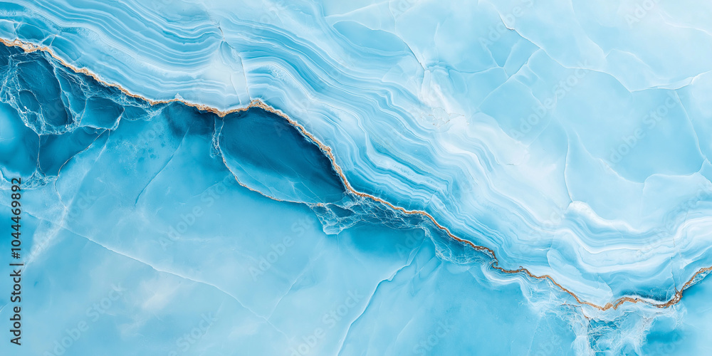 Poster stunning blue marble surface featuring intricate patterns and textures, showcasing blend of light an