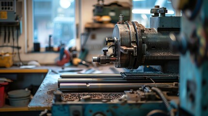 A bending machine in a compact, efficient workshop