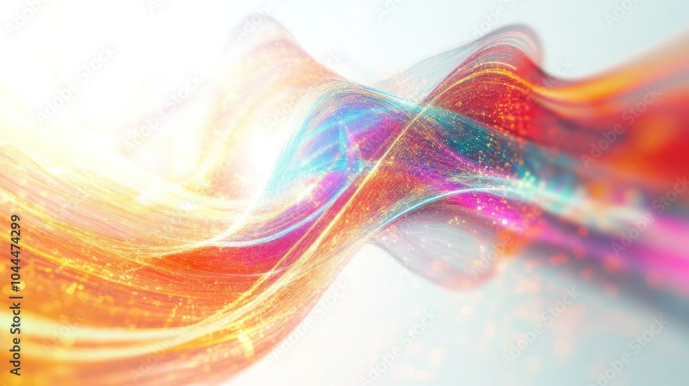 Poster dynamic visualization of particles and waves interacting in a quantum field,