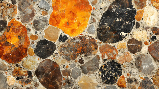 Pebble Stone Wall Texture - Abstract Background