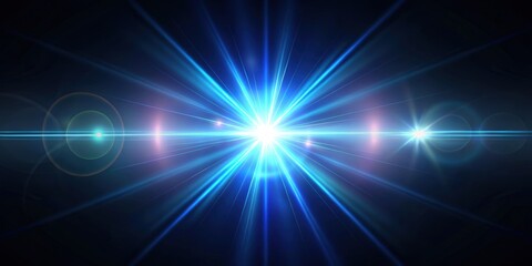 Fototapeta premium Lens flare light effect on photography, sun glare, camera, photography, bright, abstract, radiance, flare, lens, bokeh