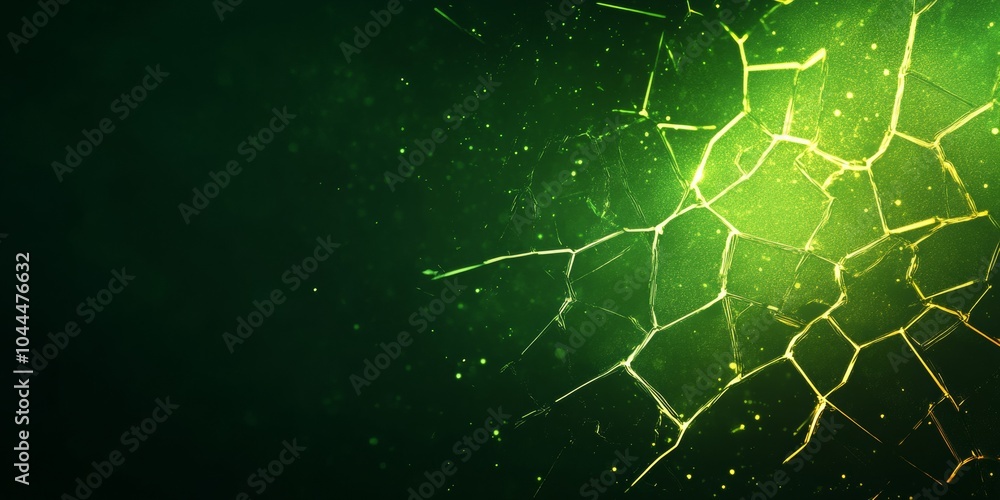 Poster Abstract Digital Disconnect with Fragmented Lines on Dark Background