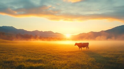 Agricultural technology in action on a livestock farm.