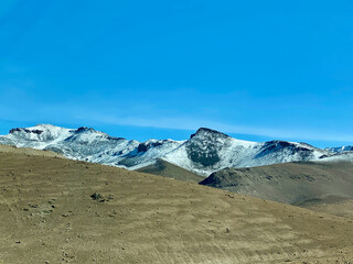 landscape with blue sky