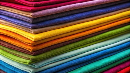 A stack of vibrant colored suede fabric , suede, texture, material, colorful, stack, textiles, fashion, crafts, soft, luxurious, vibrant