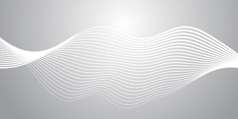 White and gray gradient abstract background wallpaper vector image.