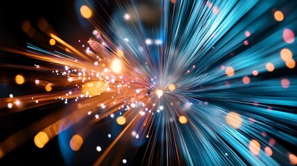 Naklejka premium Illuminating Night Sky