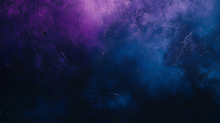 Dark purple blue black abstract grainy background, glowing vibrant color gradient shape, noise texture poster header banner cover design 