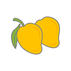 Mango fruit icon logo design