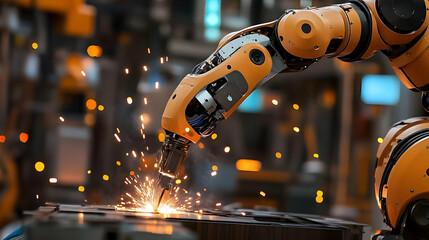Robotic Arm Welding with Precision in Industry