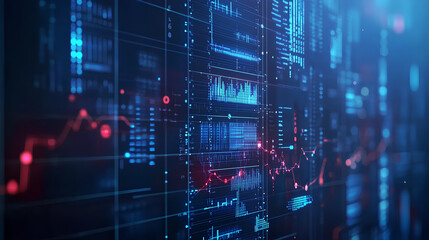 Obraz premium Dynamic business environment showcasing the concept of business agility, with symbols representing company transformation towards higher efficiency and rapid adaptation to market changes