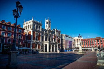 Calles principales de Valladolid, España. Capital de la Comunidad Autónoma de Castilla y León