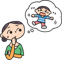 子供のイヤイヤに悩むお母さん