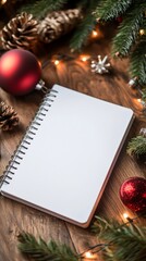 An empty scene featuring blank mockup template for a polar bear-themed adventure journal notebook, creating an ideal product mockup space, 