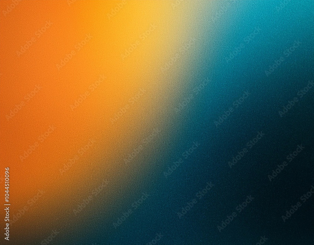 Poster eye-catching image with a smooth orange and blue gradient, suitable for various applications