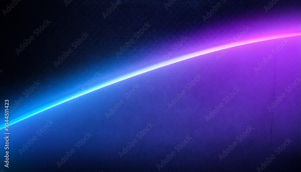 Poster vibrant blue and purple gradient with a curved line, perfect for a dynamic design element