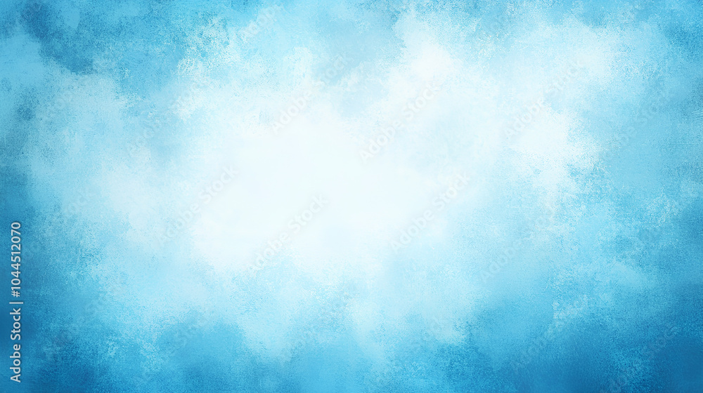 Poster light blue grainy gradient background with vignette effect
