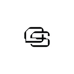 DS monogram logo design letter text name symbol monochrome logotype alphabet character simple logo