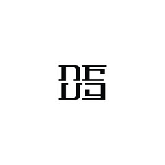 DS monogram logo design letter text name symbol monochrome logotype alphabet character simple logo