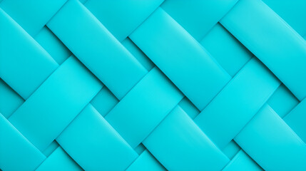 A close-up image of a turquoise woven pattern with intersecting lines creating a grid-like structure. 