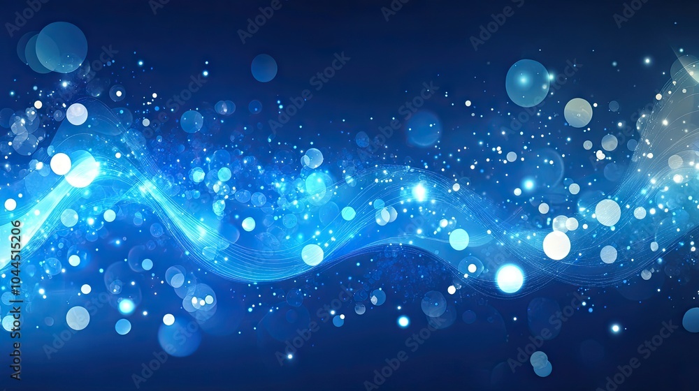 Poster a shiny blue vector background with delicate glowing lines, providing a clean and modern canvas idea