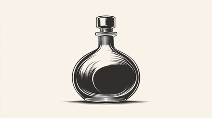 Bottle of perfume illustration