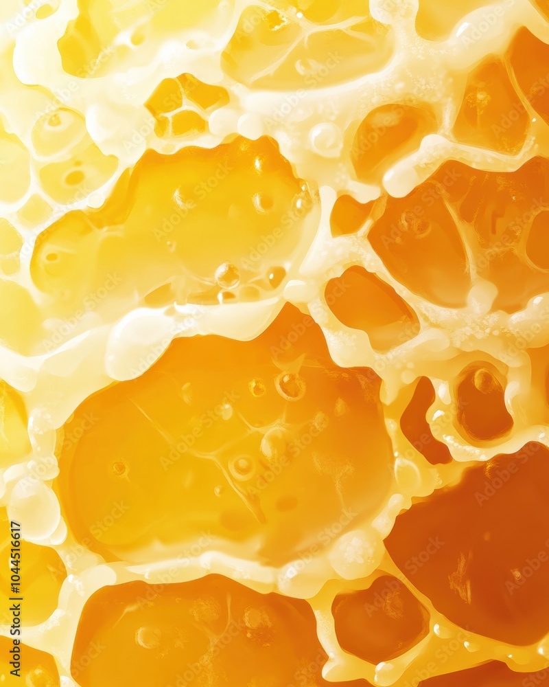 Poster close-up texture of candle wax with natural patterns in high definition