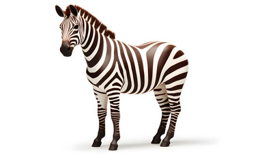 Fototapeta premium Zebra, wild animal or in the wild animal world, black and white body