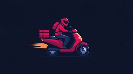 Girl riding motorcycles in a cartoon vector illustration
