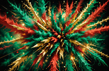 Festive Color Burst
