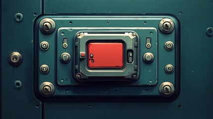 safe deposit box with money