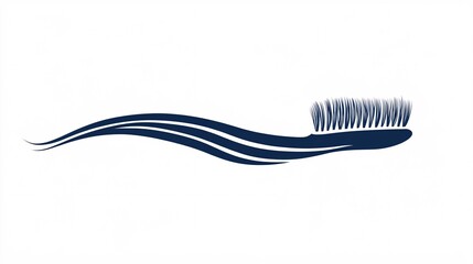 Silhouette of toothbrush desing