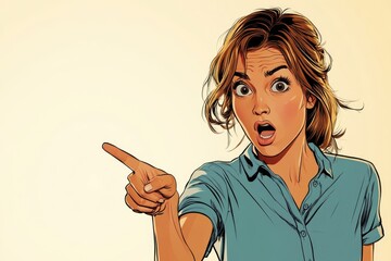 Woman Surprised by Discovery