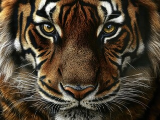 Fototapeta premium Tiger Face Close Up